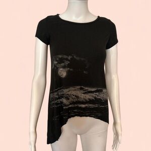 AE Black Asymmetrical Women's Top